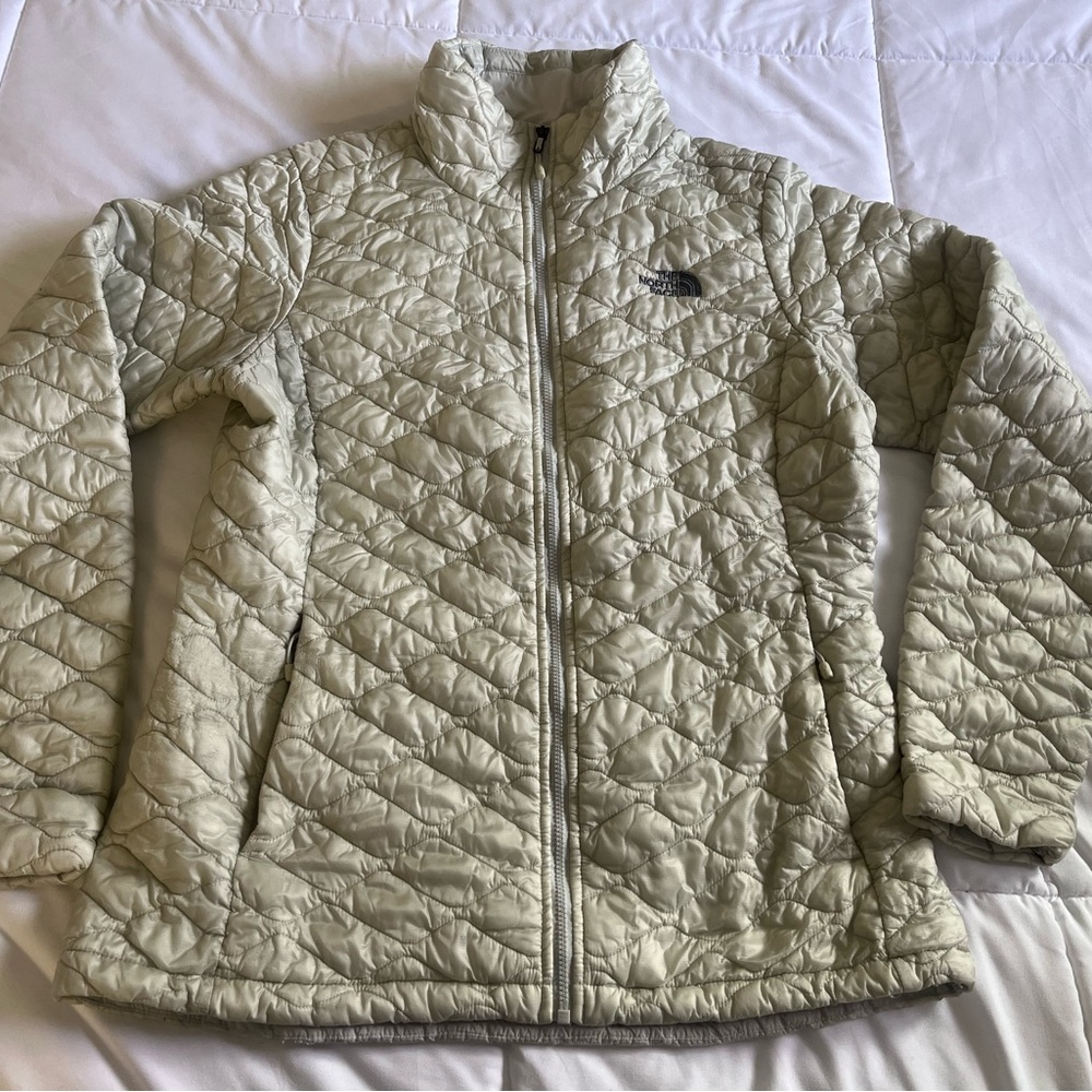 The North Face Thermoball Jacket in Light Gray